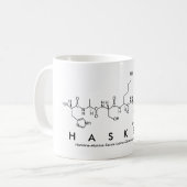 Haskell Peptid-Namen-Tasse Kaffeetasse (Vorderseite Links)