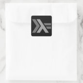 Haskell Thompson-Wheeler-Logo Quadratischer Aufkleber (Tasche)