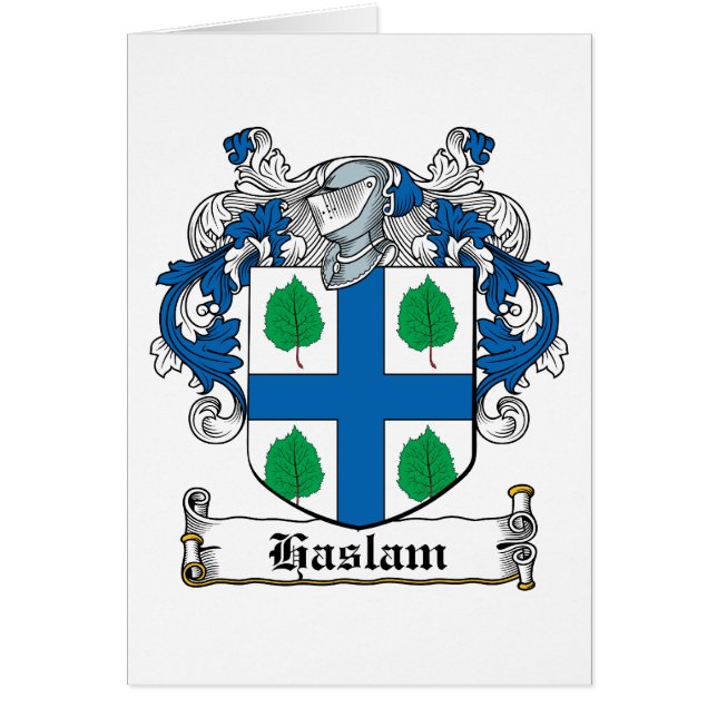 Haslam Familienwappen (Vorne)