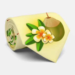 Haslische tropische Kokosmilch, gelb Krawatte