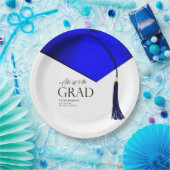 Hasoff to Grad Blue & Gold Mens Abschluss Pappteller (Party)