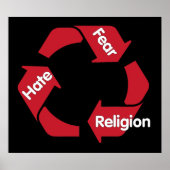 Hass-Angst-Religion Poster (Vorne)