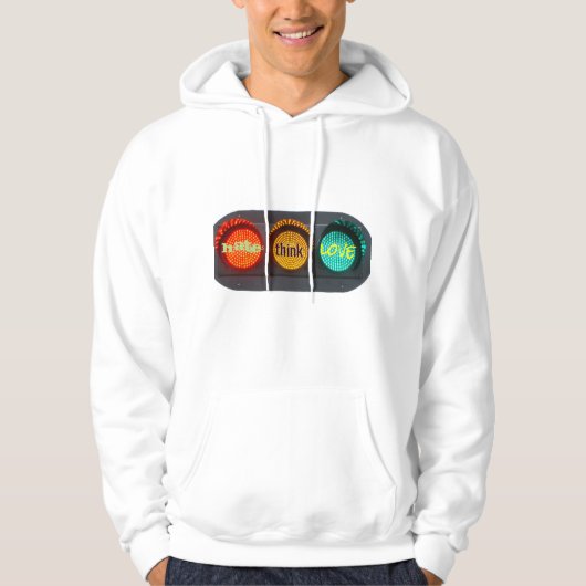 Hass, Denken, Liebe Hoodie (Vorderseite)