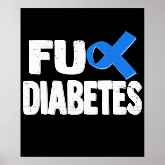 Hass Diabetes Awareness Ribbon Poster (Vorne)