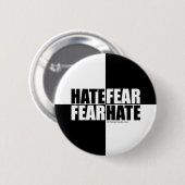 Hass-Furcht/Furcht-Hass - Knopf Button (Vorne & Hinten)