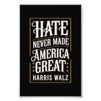 Hass hat Amerika nie Great Kamala Harris Walz gema