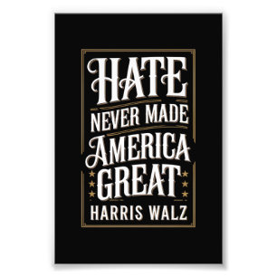 Hass hat Amerika nie Great Kamala Harris Walz gema Fotodruck