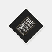 Hass hat Amerika nie Great Kamala Harris Walz gema Serviette (Ecke)