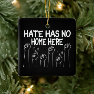 Hass hat hier keine Zuhause, Gleichberechtigung, s Keramikornament