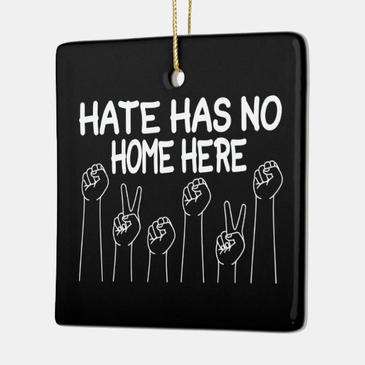 Hass hat hier keine Zuhause, Gleichberechtigung, s Keramikornament (Links)