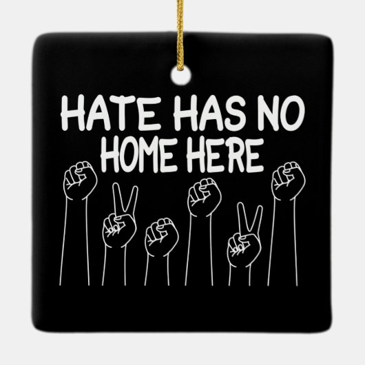 Hass hat hier keine Zuhause, Gleichberechtigung, s Keramikornament (Rückseite)