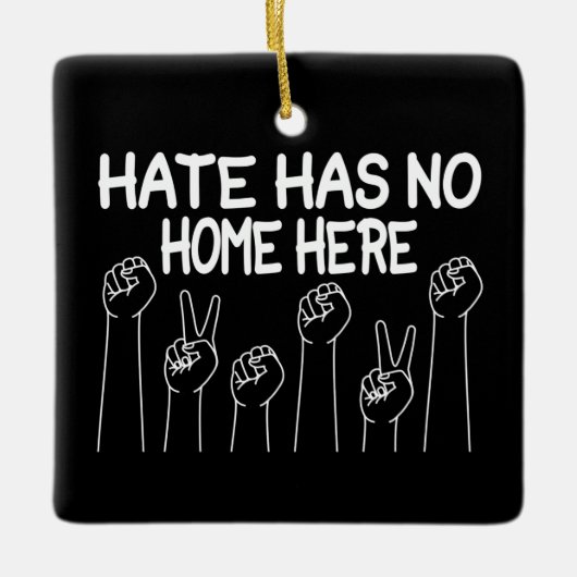 Hass hat hier keine Zuhause, Gleichberechtigung, s Keramikornament (Vorderseite)