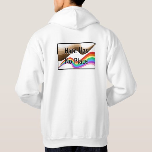 Hass hat keinen Ort Hoodie (Rückseite)