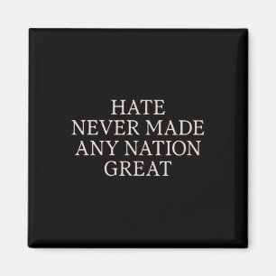 Hass hat nie eine Nation großartig, sonnig gegen s Magnet