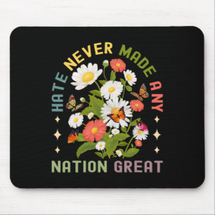 Hass hat nie eine Nation große weibliche Frauen Ri Mousepad