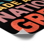 Hass hat nie einen Nation großen Anti Trump gemach Poster (Ecke)