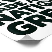 Hass hat niemals eine Nation zu einem großen Anti- Poster (Ecke)