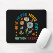 Hass hat niemals einen großen, blumengeschmückten mousepad (Mit Mouse)