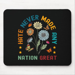 Hass hat niemals einen großen, blumengeschmückten  mousepad