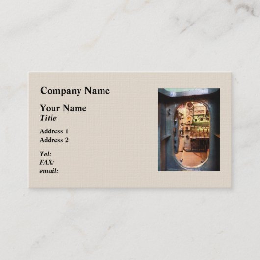 Hass im U-Boot Visitenkarte (Vorderseite)