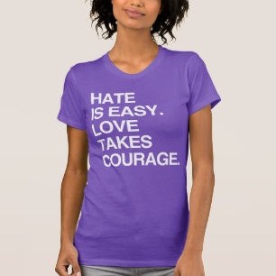 HASS IST EINFACH. LIEBE BRAUCHT CO T-Shirt