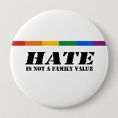 Hass ist kein Familienwert Button (Vorderseite)