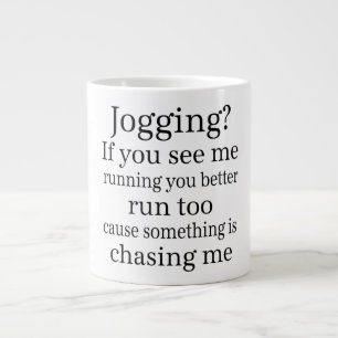 Hass-Joggen-Zitat Jumbo-Tasse