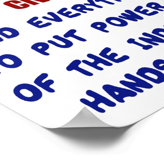 Hass Liberale? Poster (Ecke)