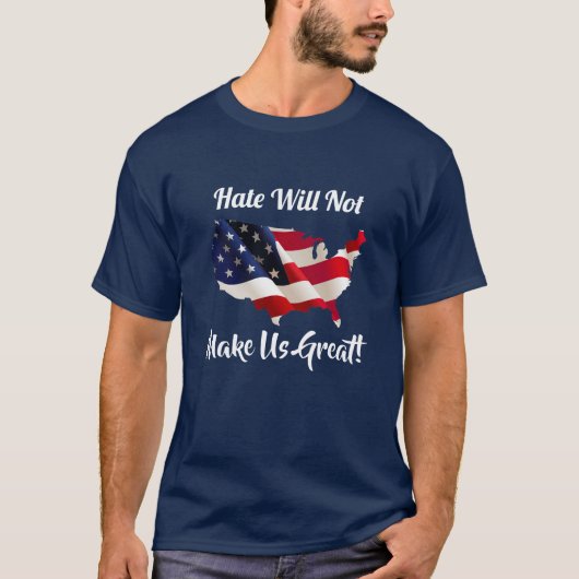 HASS MACHT US NICHT GROSS! Klagen Sie an T-Shirt (Vorderseite)