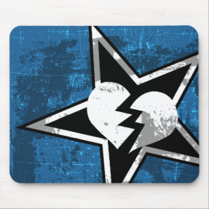 Hass-Maschinen-Spiel Mousepad (blau)
