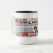 Hass-Maschinen-Spiel-Tasse - Chivalry Zweifarbige Tasse (Vorderseite Links)