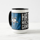 Hass-Maschinen-Spiel-Tasse - Propaganda-Blau Tasse (Vorderseite Links)