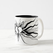 Hass-Maschinen-Spiel-Tentakel-Tasse Zweifarbige Tasse (VorderseiteRechts)