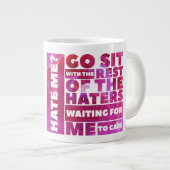 Hass mich? (Spaß) - Jumbo-Tasse (Vorderseite Rechts)
