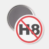 Hass nicht magnet (Vorderseite/Rückseite)