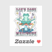 Hass nicht, meditiere aufkleber (Blatt)