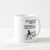Hass-Radfahrer-lustige Tasse (VorderseiteRechts)