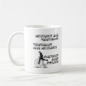 Hass-Radfahrer-lustige Tasse (Links)