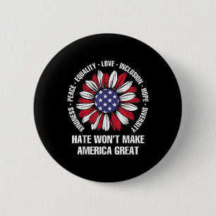 Hass wird Amerika groß machen Button