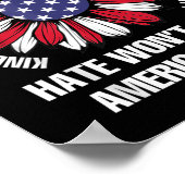Hass wird Amerika groß machen Poster (Ecke)