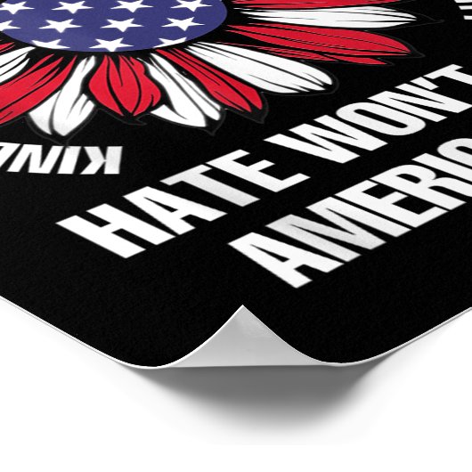 Hass wird Amerika groß machen Poster (Ecke)