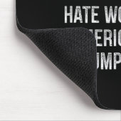 Hass wird Amerika nicht groß machen - Dump Trump - Mousepad (Ecke)