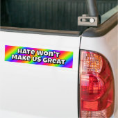 Hass wird die USA nicht groß machen Autoaufkleber (Auf Lkw)