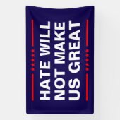 Hass wird uns nicht groß machen - kein MAGA - Anti Banner (Vertikal)