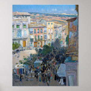 Hassam - Ansicht einer südfranzösischen Stadt Poster
