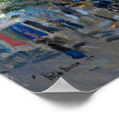 Hassam - Aussicht auf eine südfranzösische Stadt Poster (Ecke)