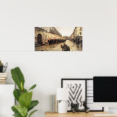 Hassam - Cab Station Rue Bonaparte 1887 Poster (Heimbüro)