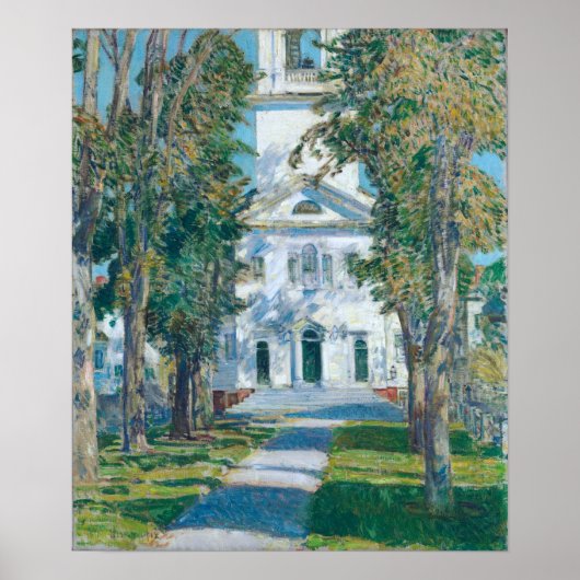 Hassam - Church at Gloucester 1918 Poster (Vorne)