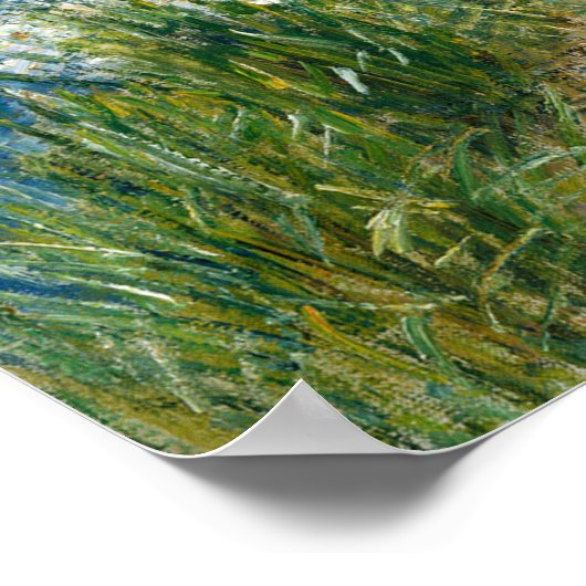 Hassam - Der Wassergarten 1909 Poster (Ecke)