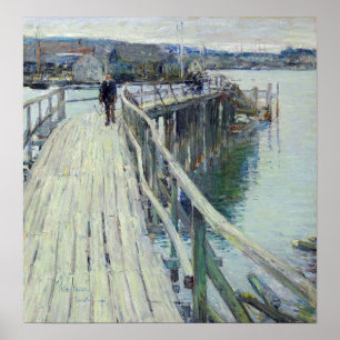 Hassam - Dockszene Gloucester 1894 Poster